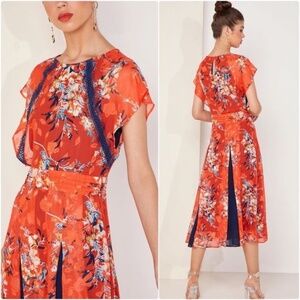 Foxiedox Olena Godet Flared Dress - Size M